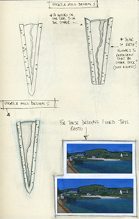 Iona Kilt Pin Drawings