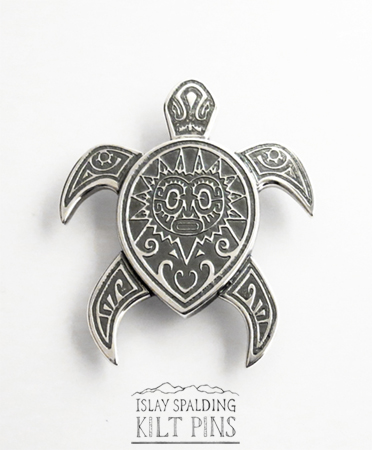 Polynesian Turtle Kilt Pin