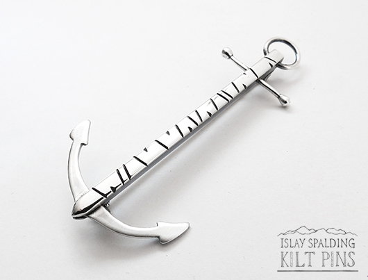 Anchor Kilt Pin