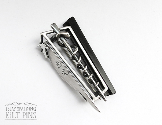 Rod of Asclepius and Ebony Lapel Pin