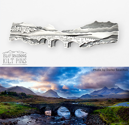 Sligachan Bridge Kilt Pin