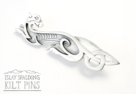 Celtic Dog Kilt Pin