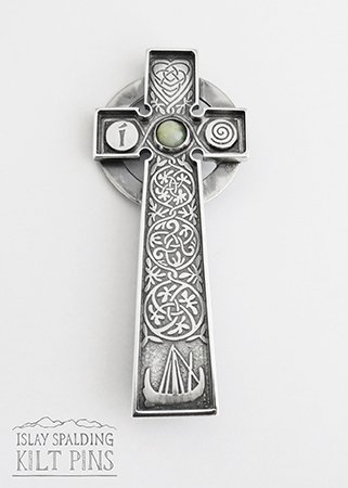 Iona Cross Kilt Pin