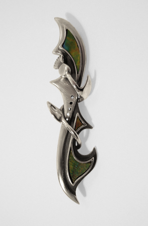 Paua Shell Kilt Pin