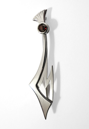 Thistle Initial Kilt Pin