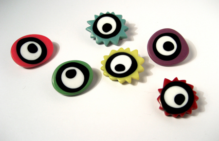Eye-Eye Brooches
