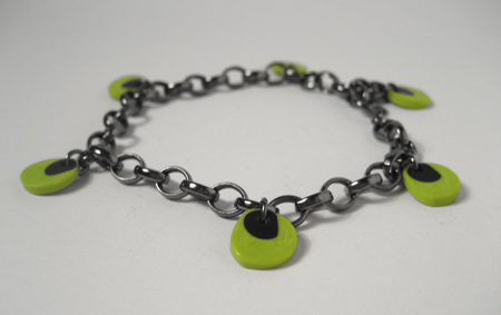 Lime and Black Berry Bracelet
